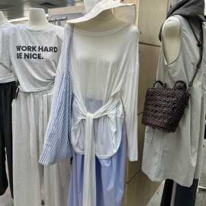 韩系美式休闲慵懒风宽松绑带防晒衫T恤女2024夏纯色薄款长袖上衣