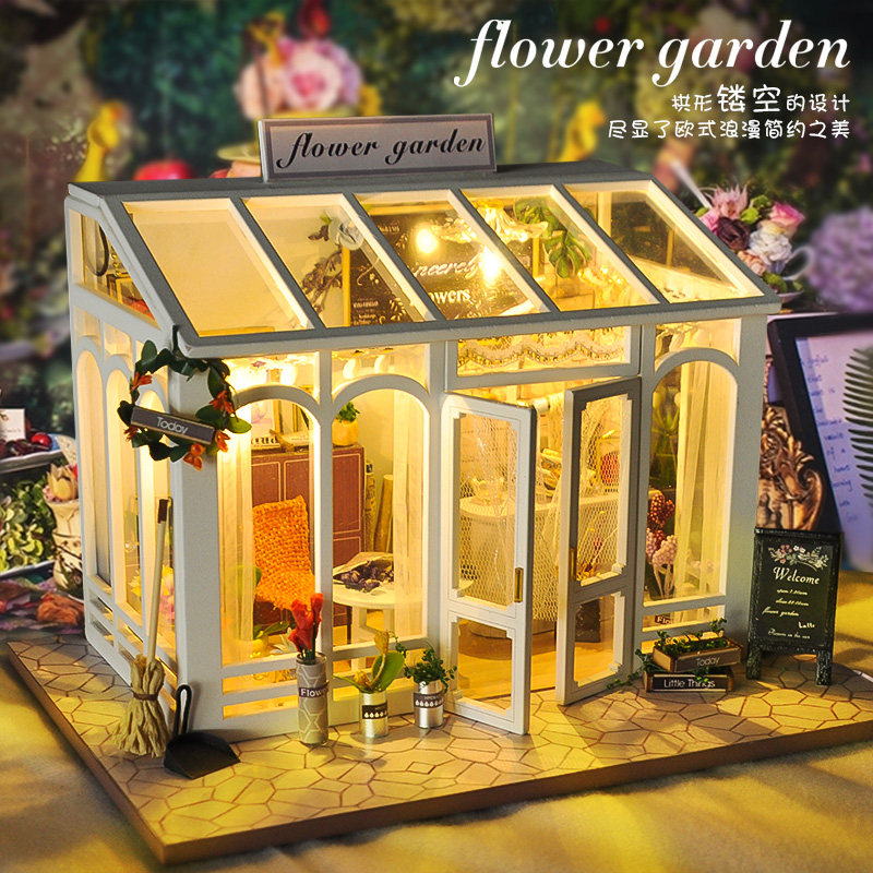 天予diy小屋阁楼创意手工拼装房子建筑模型玩具惊喜生日礼物女生