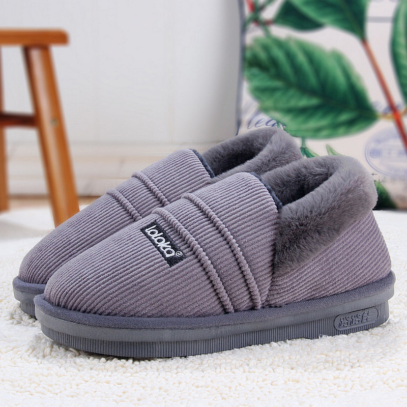 路路佳棉拖鞋男冬天加厚保暖防臭