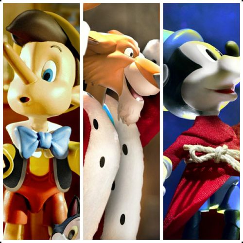 SUPER7米奇匹诺曹约翰王子人偶