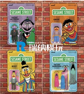 芝麻街 火星人 伯爵 伯特 厄尼 卡通剧 美国经典 SUPER7 现货