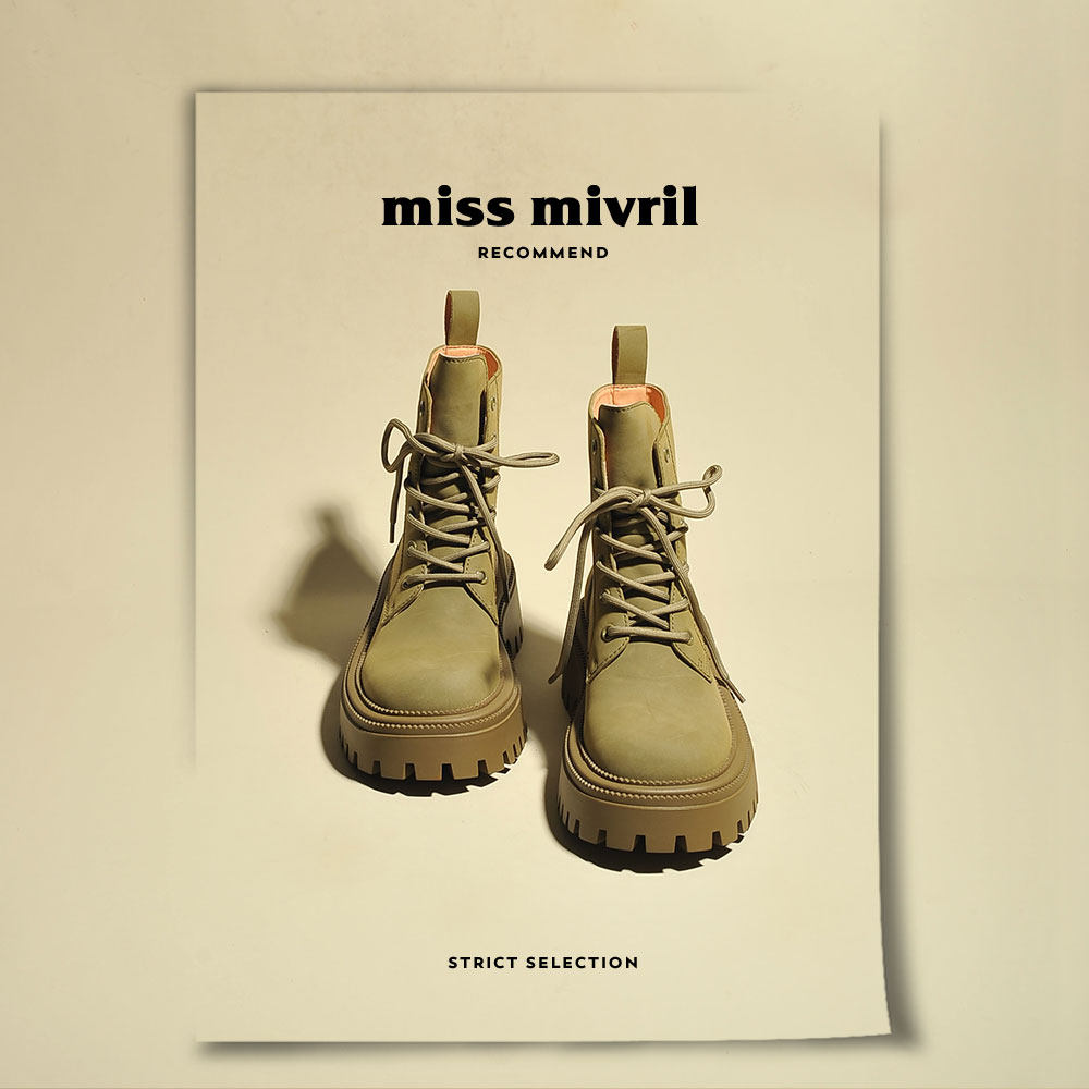 真皮厚底马丁靴_3色可选