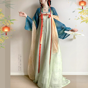 唐制齐胸八破裙绣花日常春夏款 复原款 春宜人 壹拾柒汉服女