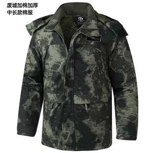 休闲袄 工装 25新款 户外棉衣加棉加厚防风保暖连帽迷彩拉链大兜冬季