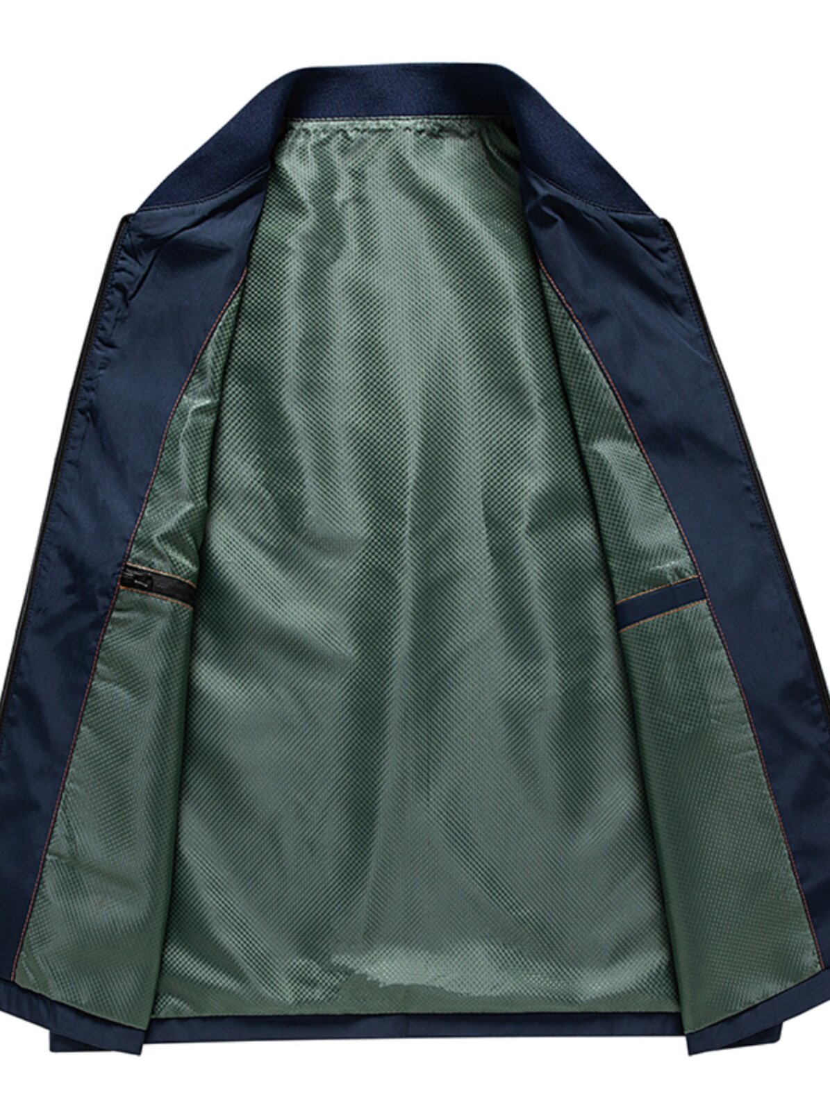 VEST MENS SHOULDER JACKET SPRING AND AUTUMN VEST NEW CASUAL BUSINESS SLEEVELESS STAND COLLAR SOLID COLOR MIDDLE-AGED AND ELDERLY HORSE CLIP TIDE