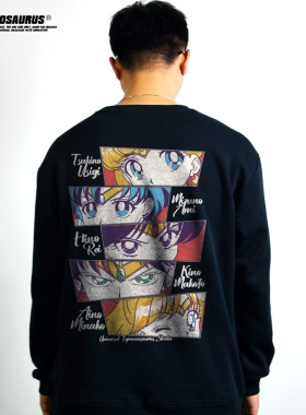 SAILOR MOON日本动漫美少女战士联名圆领长袖卫衣男女宽松秋冬季