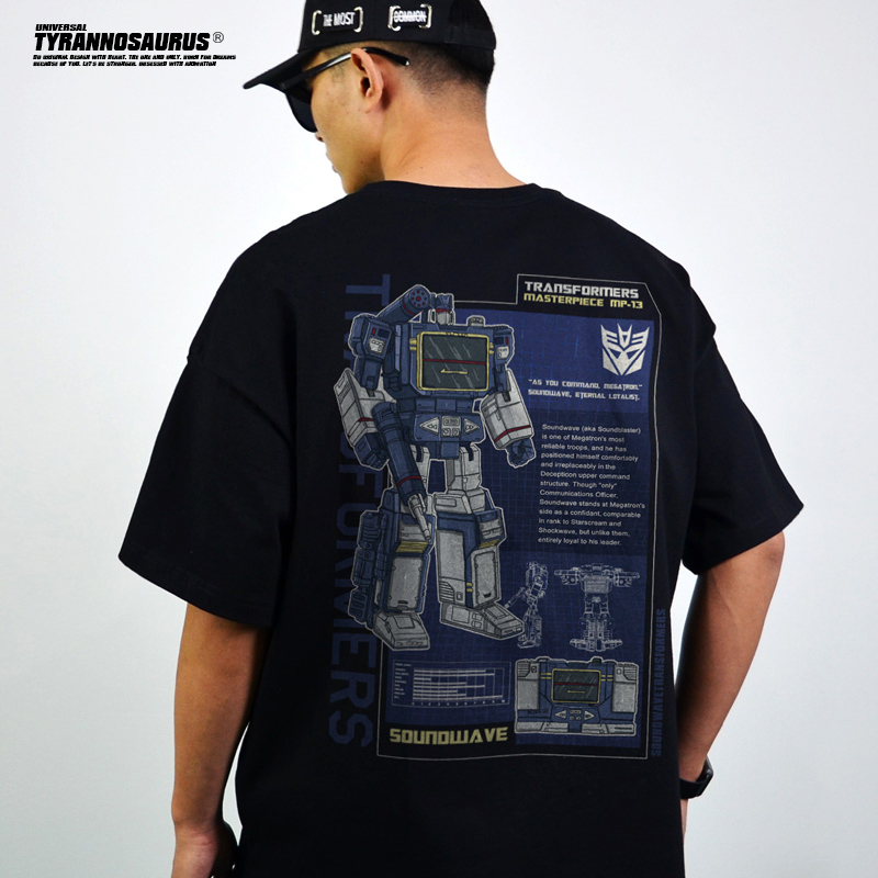 潮牌美国动漫变形金刚短袖T恤INS