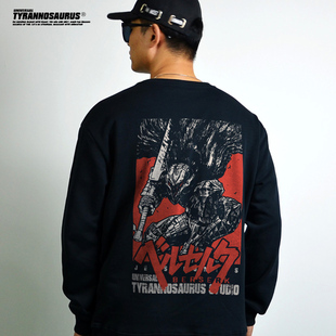 日系动漫剑风传奇烙印勇士联名长袖卫衣男女圆领套头上衣秋冬季