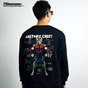 Dragon Ball七龙珠超悟空贝吉塔布罗利联名健身长袖圆领卫衣男女