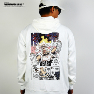 日本动漫潮牌ONE 连帽卫衣男女 PIECE海贼王路飞五档尼卡联名帽衫