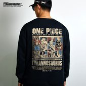 衣服大码 日系卡通动漫潮牌航海贼王卫衣长袖 圆领宽松男女秋冬季