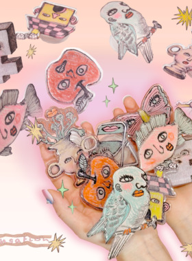 [sensation]主题8款|滴胶亚克力手机气囊支架|Rudefish原创插画