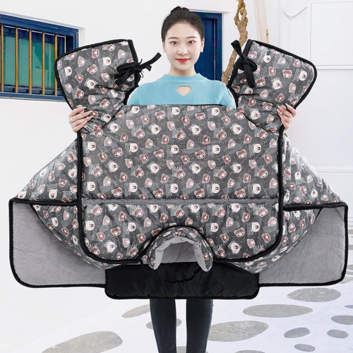 冬季保暖小摩托电动车挡风被