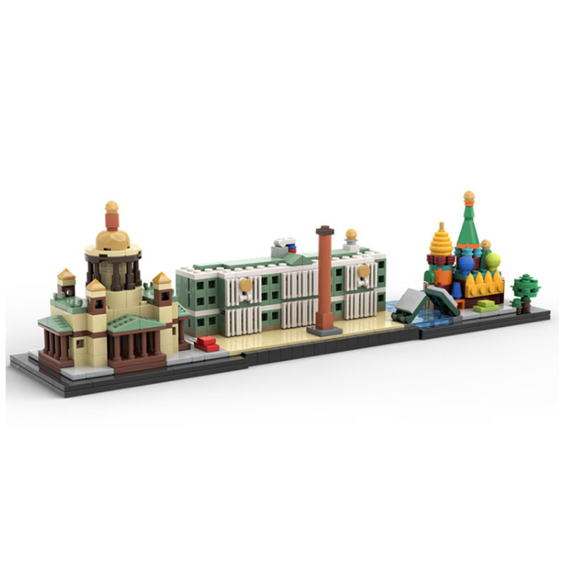 俄罗斯圣彼得堡天际线积木