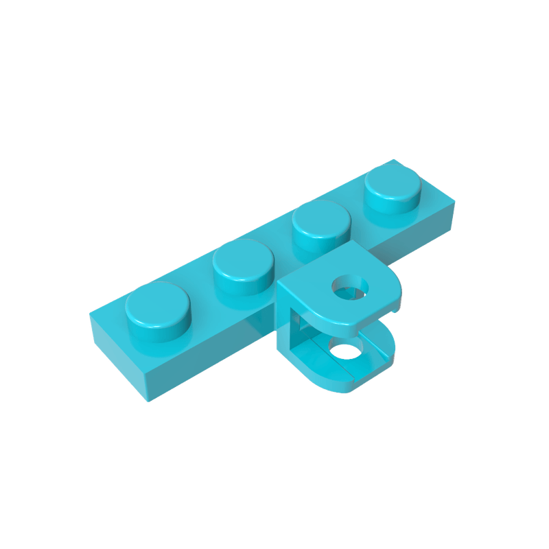 高砖积木零件GDS-1121配件1x4异形板带卡口兼容98263拼插MOC散件