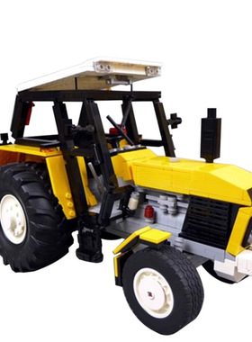 波兰乌尔苏斯912农用拖拉机农业机械模型MOC-18430拼装积木玩具