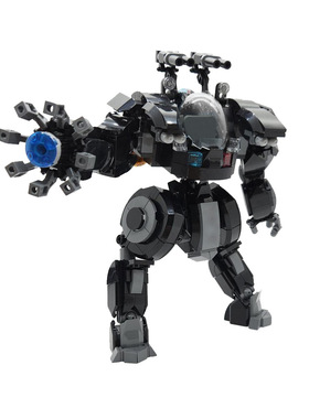 【高砖零件】可载人X-17防暴机械服机甲MOC-186265拼装积木玩具