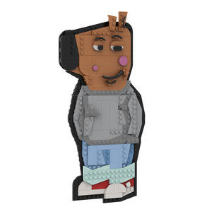 【高砖零件】Chill Guy淡定狗冷静哥梗图玩偶模型MOC拼装积木玩具