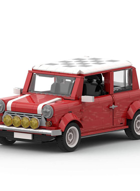 10242 MINI Cooper改装版经典汽车模型礼物MOC-78551拼装积木玩具