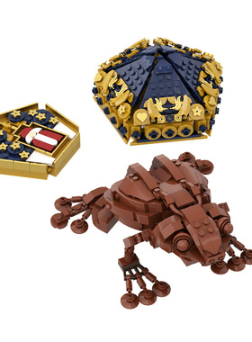 【高砖零件】哈利波特巧克力蛙巫师卡片盒子糖果MOC拼装积木玩具