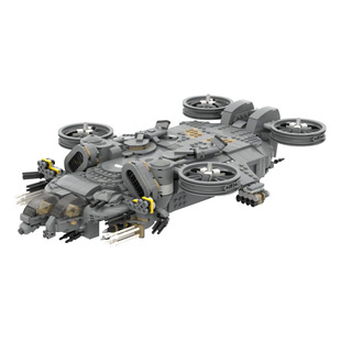 【高砖零件】阿凡达C-21龙式突击舰重型武装炮艇机拼装积木玩具