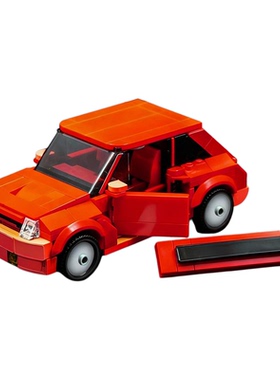 【高砖零件】雷诺5 Turbo跑车赛车小钢炮MOC-232042拼装积木玩具