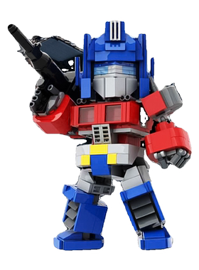 【高砖零件】变形机甲金刚擎天柱汽车人机器人模型拼装积木玩具