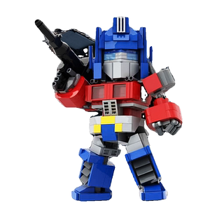 【高砖零件】变形机甲金刚擎天柱汽车人机器人模型拼装积木玩具