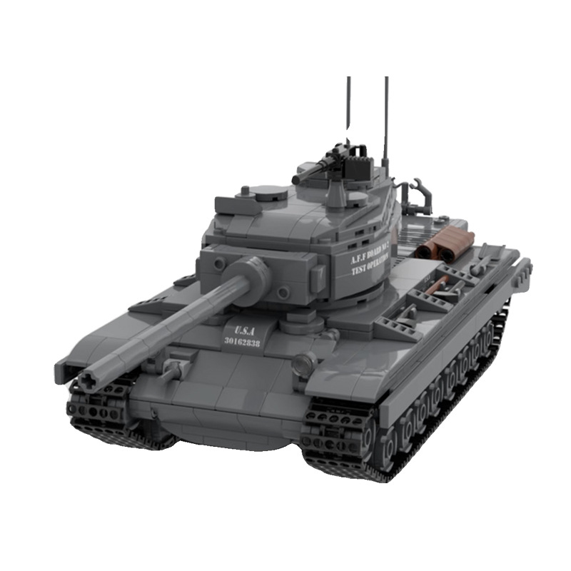 美国T29重型坦克1:35装甲坦克车军事模型MOC-132269拼装积木玩具