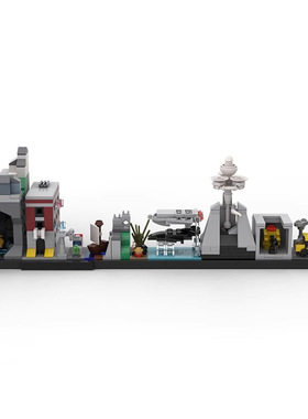 七宝奇谋捉鬼敢死队壮志凌云外星人天际线MOC-30428拼装积木玩具