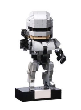 【高砖零件】机械战警墨菲战斗装甲机器人MOC-170058拼装积木玩具