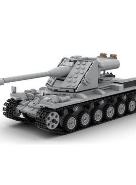 游戏坦克世界瑞典起重机重型坦克军事模型MOC-64540拼装积木玩具
