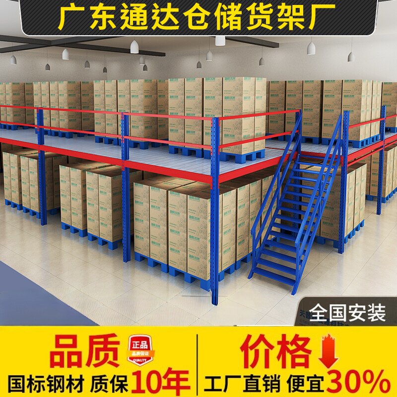 厂家定制仓库二层阁楼平台货架重型搭建钢结构厂房隔层加厚可拆卸 - 实物图