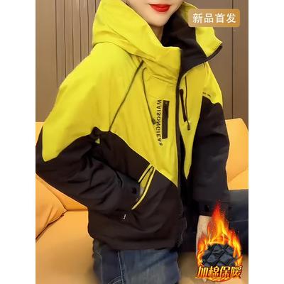 巨好看的初冬外套女2025新款今年流行爆款加绒加厚冲锋衣夹克上衣
