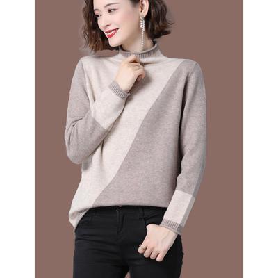 半高领女士毛衣宽松秋冬2025年新款爆款内搭羊毛针织打底衫