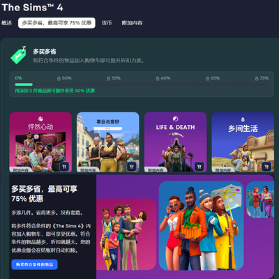 模拟人生4捆绑包steamEA正版