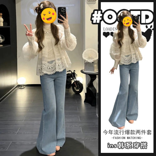 胖东来单件/桔梗法式女2026年新款设计感泡泡袖杏色上衣高腰显瘦