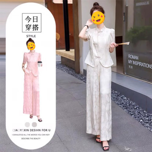 胖东来单件/新中式国风改良旗袍装女2025年夏季新款轻奢高级感阔