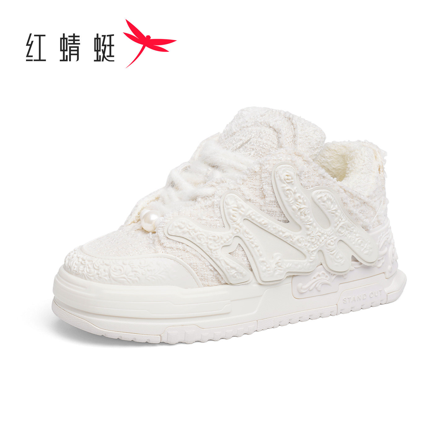红蜻蜓正品女鞋透气超火爆款百搭运动鞋小个子增高老爹鞋断码清仓
