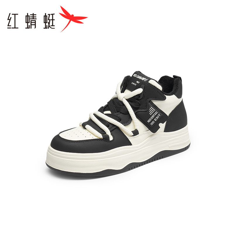 红蜻蜓正品女鞋新款冬季老爹