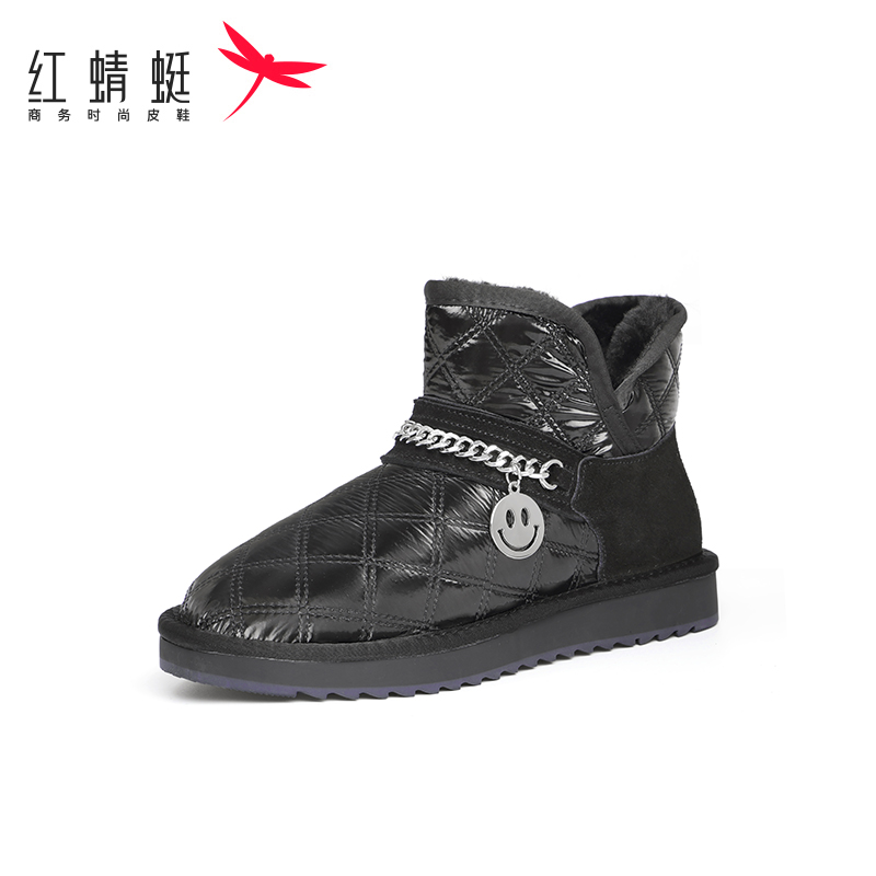 红蜻蜓女棉鞋正品断码特卖