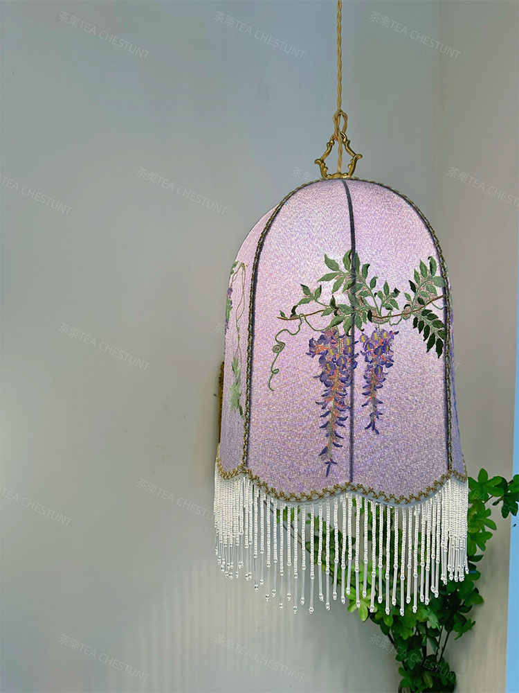 布艺流苏法式中古餐厅民宿吊灯