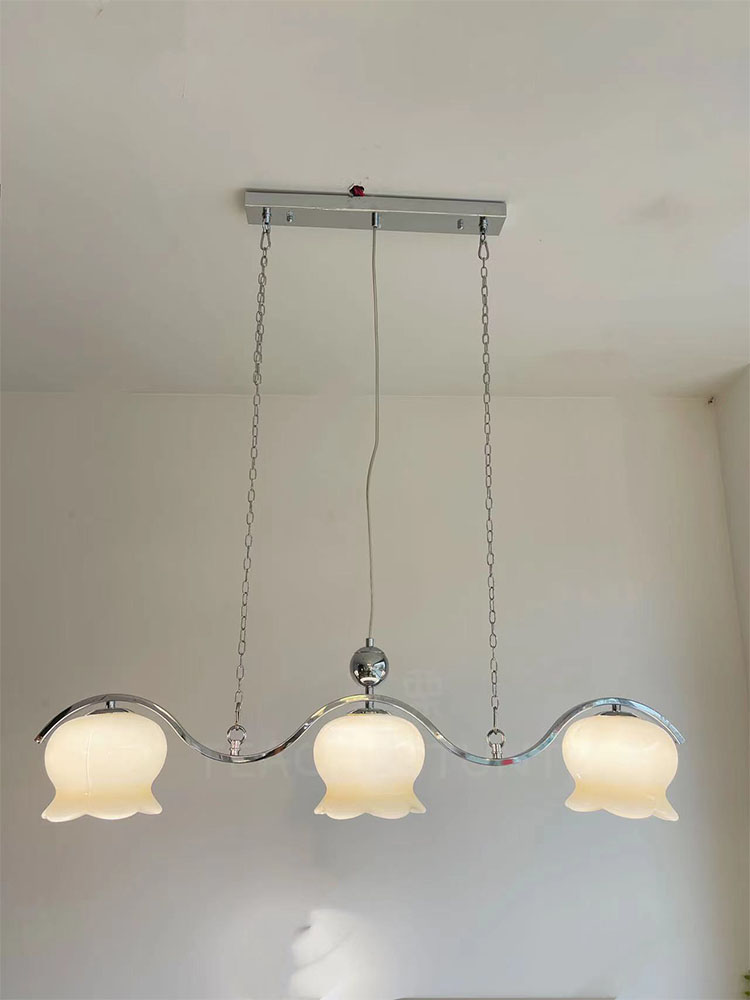 餐厅岛台玻璃法式简约现代吊灯