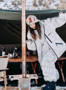 ZACHARIAH新款23-24白雪山滑雪服套装防风防水保暖迷彩雪衣雪裤女