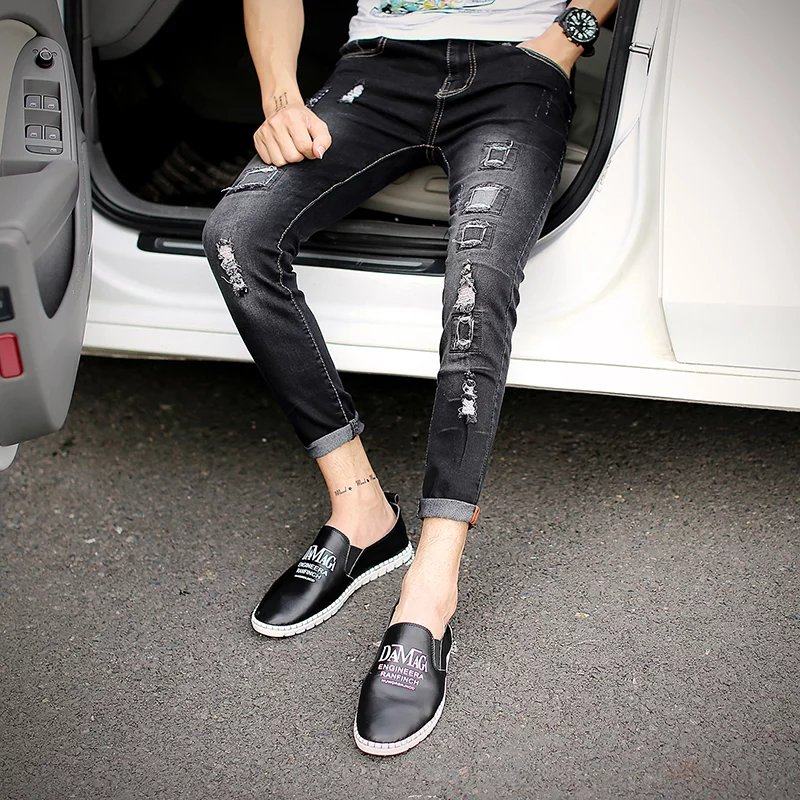 Jeans pour adolescent pieds Slim pour été - Ref 1466777 Image 4