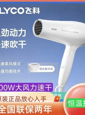飞科吹风机家用大风力速干宿舍学生用冷热风护发便携电风筒FH6232