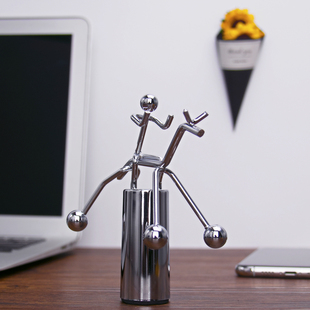 牛顿摆单摆波电视柜摆件不倒翁玩具悬浮科技感解压桌面办公桌装饰