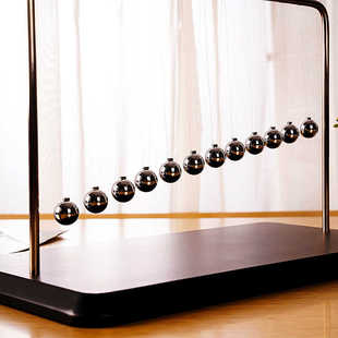 物理单摆波桌面摆件蛇形摆牛顿摆球黑科技创意12摆力球书桌动态