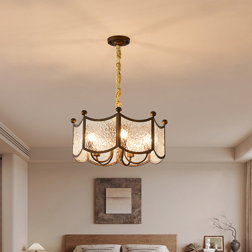 法式中古风客厅吊灯美式复古