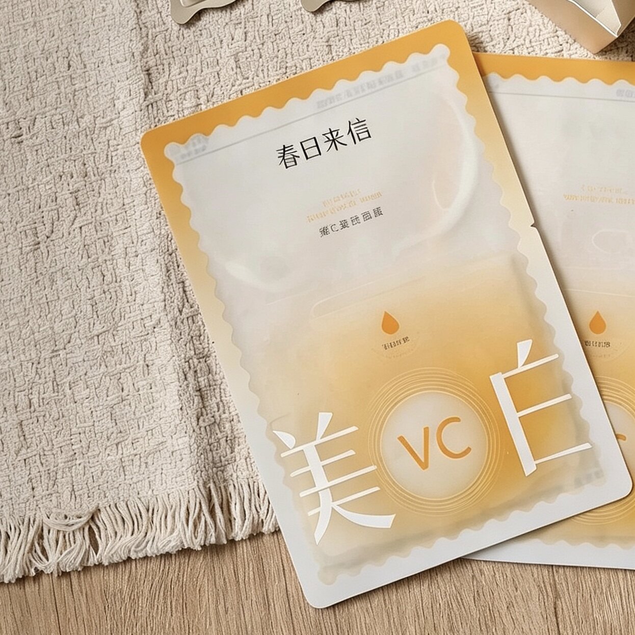 春日来信面膜vc精华贴片补水保湿去黄提亮舒缓晒后修护官方正品图片
